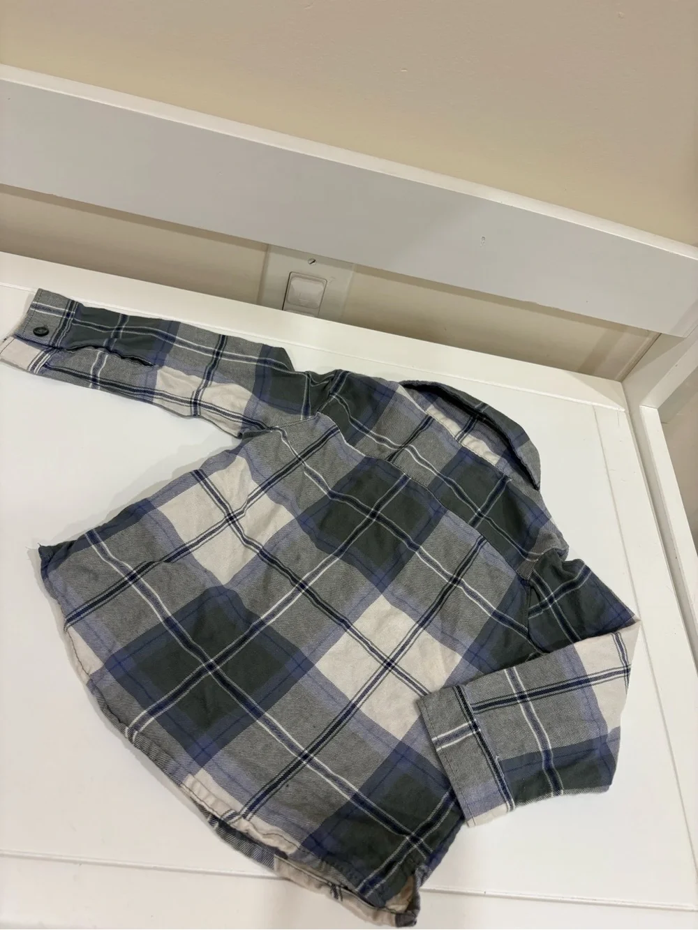 Carter's Blue & Gray Plaid Button-Down Shirt
